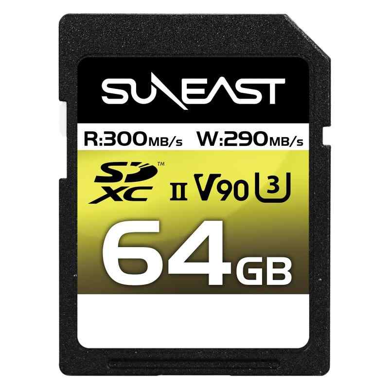 SUNEAST SDXCカード 最大300MB/s UHS-II U3 V90 pSLC 4K 8K ULTIMATE PRO プロフェッショナル メモリーカード｜LAPPISTORES