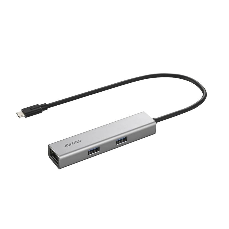 バッファロー USB-C ハブ ドッキングステーション 5-in-1 HDMI 4K LANポート Type-A USB 3.2 Gen1 高速データ転送 【 Windows/Mac/Chrome/iOS 】 LUD-U3-CU301SV/N