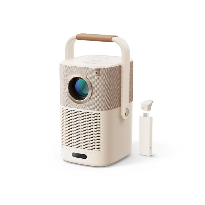 Yaber T2 Plus 移動性映写機 スマートテレビドングル嘱する (8W*2 JBL金棒引き/ドルビーサウンド相応う/盛りだくさん固定ディスク/完膚なきまで密閉防塵/自動小銃差しつかえ物くぐり抜ける/垂直方向・気泡管水準器台形手を加える/興味の中心合わせる/スクリ