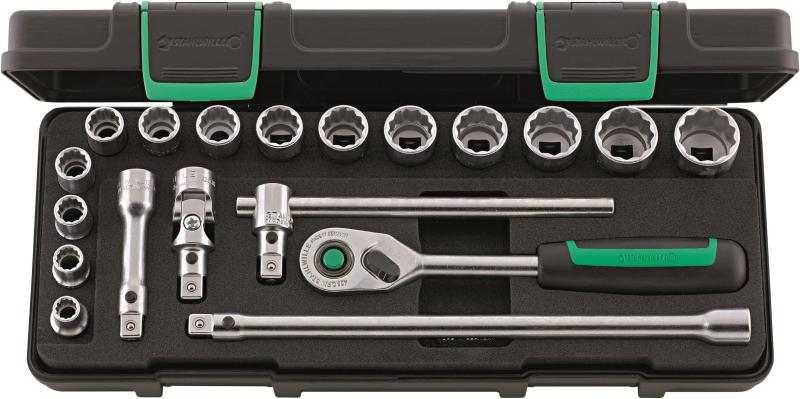 STAHLWILLE スタビレー 19点組 3/8SQソケットレンチセット ケース付 45/14/5IQRKN｜LAPPISTORES