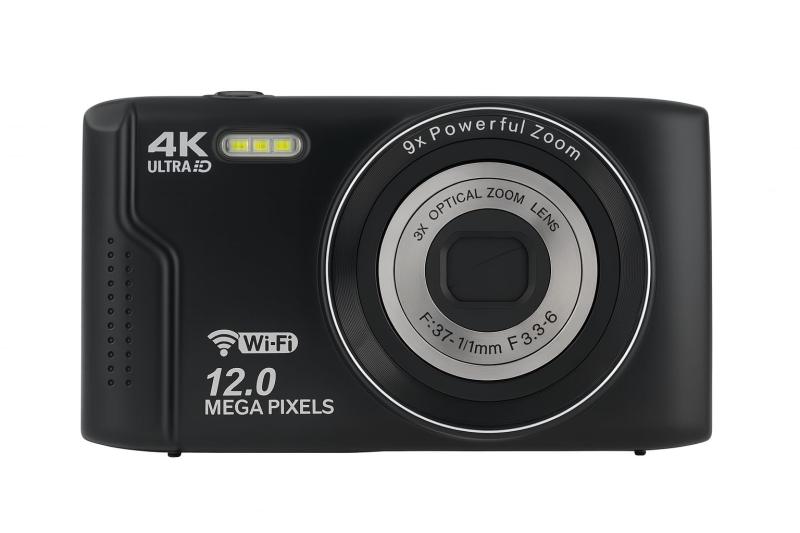 デジタル写真機 4K映像相応う 光学3倍望遠レンズ 効果のある1200万絵素 補間7500万絵素 CALS流行り物積み上げる Wi-Fi移らす相応う 2.8inIPS液晶 軽さ99g 旅する 工事書きとどめる 未経験者向け 黒いこと