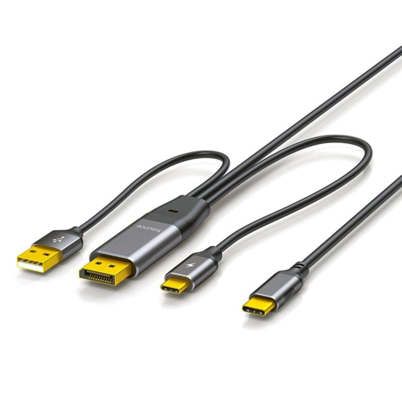 CY リバース DP HDMI 4K ソースからタイプ C USB-C タッチスクリーンディスプレイ オス HDTV ケーブル ノートパソコンモニター用 2.0m