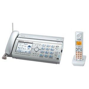パナソニック おたっくす デジタルコードレスFAX 子機1台付き添い人 しろがね色 KX-PW608DL-S