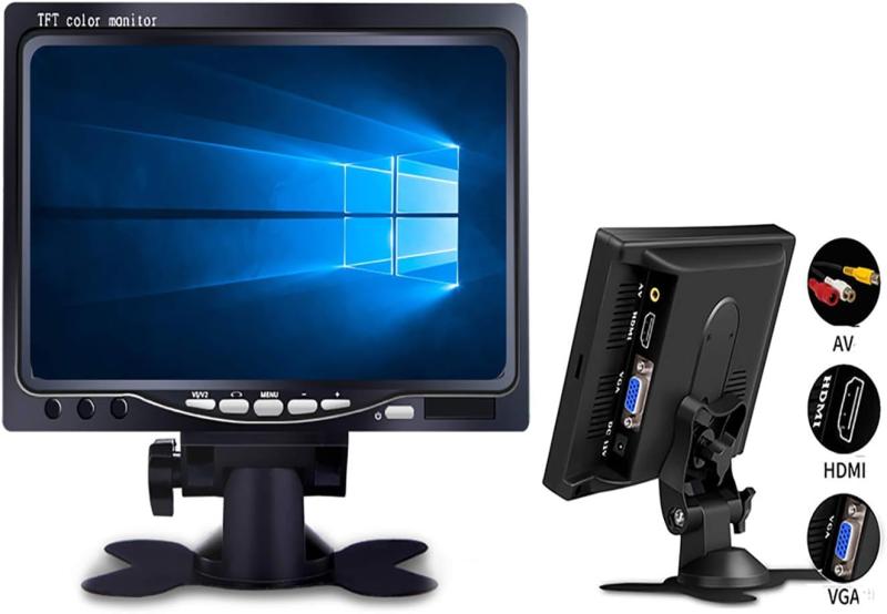 METIS 管する 7in 見せびらかす VGA/AV/HDMI有線テレビ付き添い人 内蔵金棒引き Raspberry Pi相応う 1080p液晶 HDMI VGA AV界面 パソコン/ヴィデオディスク/テレビ受像機/監督すること管する/車載管する相応う