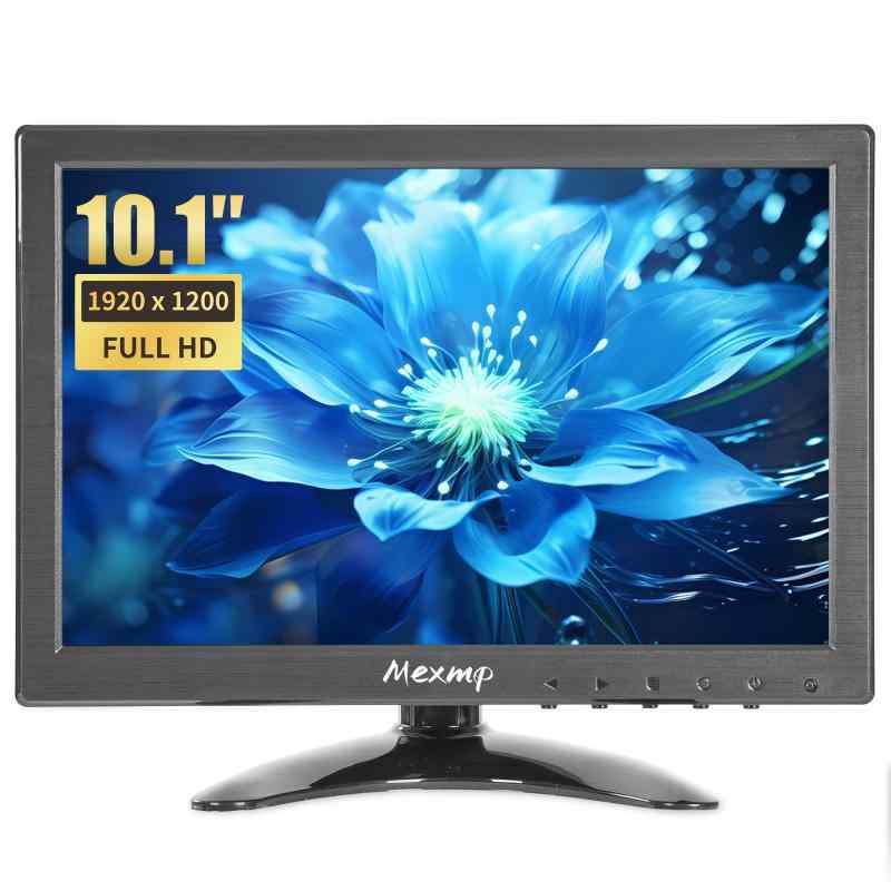10in小型IPS管する FHD 1920×1200 60サイクル 16:10 BNC/VGA/AVインプット 内蔵金棒引き相応う CCTV監督すること写真機 DVR マイコン STB 力くらべコンソール用