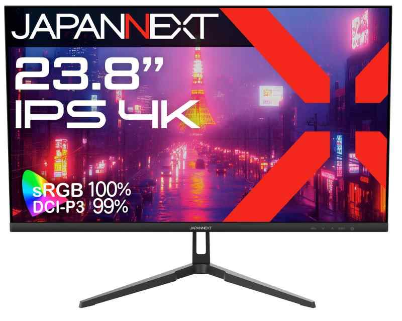 【EC敷き地】 JAPANNEXT 23.8in IPSダイアログボックス積み上げる 4K(3840x2160)解像力 液晶管する JN-IPS238U HDMI DisplayPort sRGB:100% DCI-P3:99% HDR