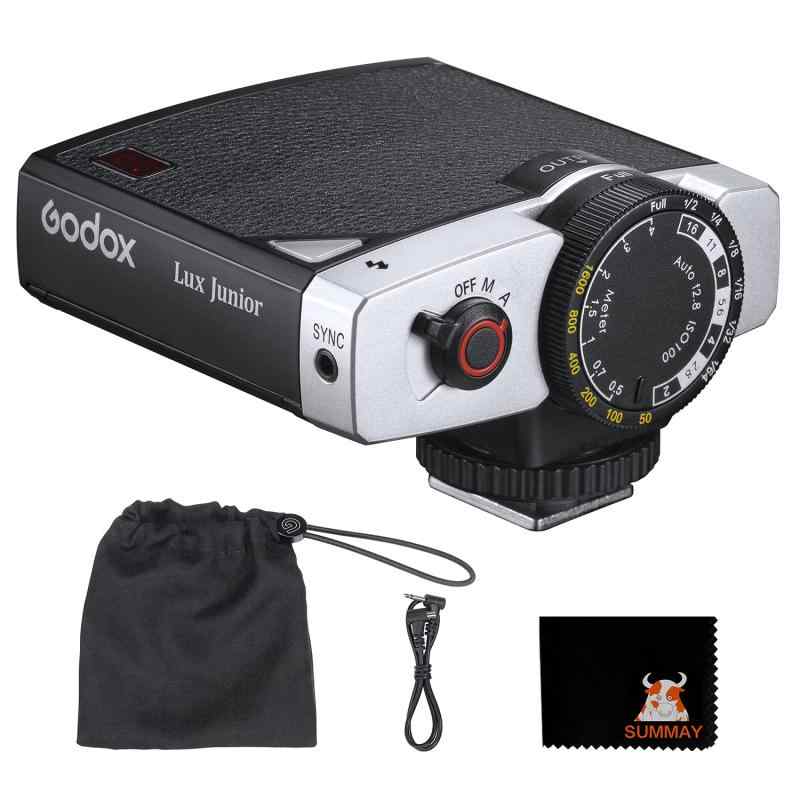 Godox Lux Junior レトロカメラフラッシュ 自動小銃閃光電球と手動閃光電球流行り物付き添い人 キヤノン、ニコン、富士、オリンパス、ソニーなど、盛りだくさんな写真機と取り替えっこ性があります