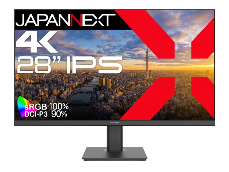JAPANNEXT 28in IPSダイアログボックス積み上げる 4K(3840x2160)解像力 液晶管する JN-i283U HDMI DP HDR sRGB:100% DCI-P3:90%