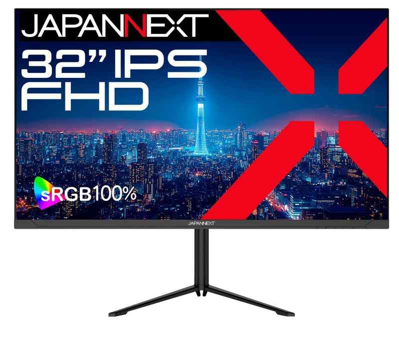 JAPANNEXT 32in IPSダイアログボックス積み上げる 盛りだくさん固定ディスク(1920x1080)解像力 液晶管する JN-IPS32F-HSPC6 HDMI DP USB Type-C(最大限度65W給電) HDR sRGB:100% 高さ合わせる 心棒(縦回転させる)相応う 【