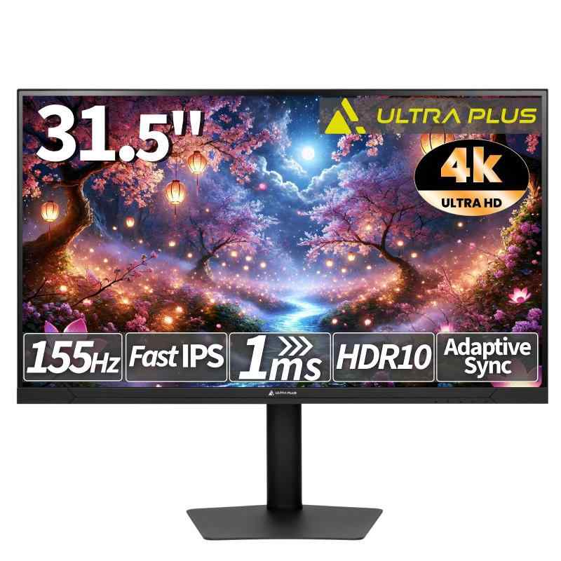 プリンストン大学 ゲーミング 管する 31.5型 155サイクル ハイリフレッシュレート 4K UHD 非光輝 FastIPS 1ml/s(GtG) 400シーディー/平方メートル Adaptive?Sync HDR10 HDMI x2 Displayport x2