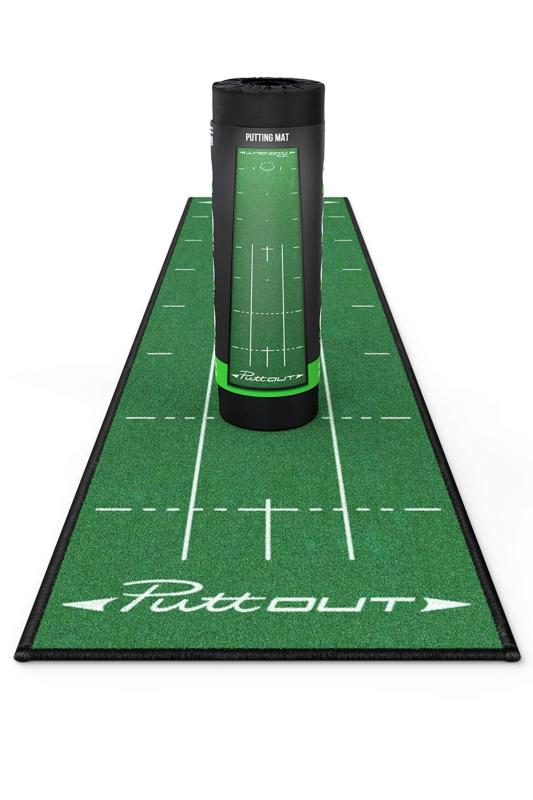 PuttOUT パター引っ敷き パター訓練を受ける引っ敷き 【 実際の緑であることを完全無欠さまで生まれ変わり 】 ゴルフ訓練を受ける 引っ敷き パター訓練を受ける物の具 3m 2m 室内 （巻きぐせがつきにくくパウダーコンパクト納める)