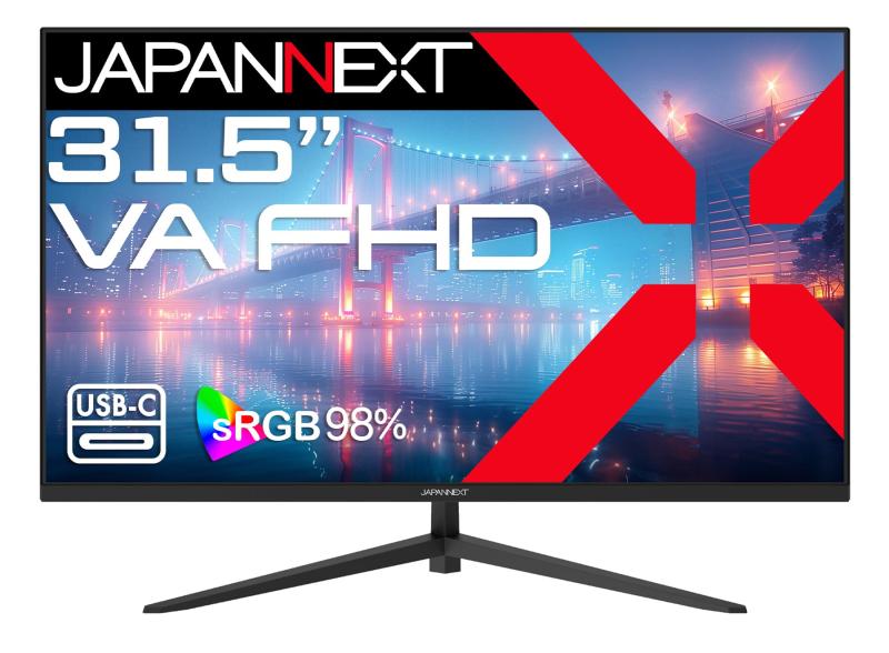 【EC敷き地】 JAPANNEXT 31.5in VAダイアログボックス積み上げる 盛りだくさん固定ディスク(1920x1080)解像力 液晶管する JN-V315F2 HDMI VGA sRGB:98%
