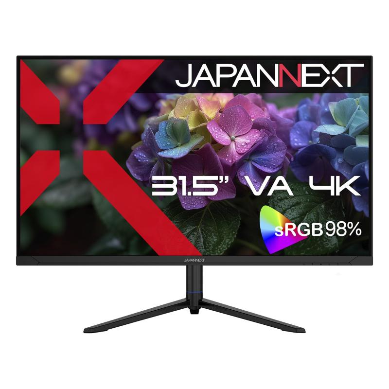 JAPANNEXT 31.5in VAダイアログボックス積み上げる 4K(3840x2160)解像力 液晶管する JN-V3152UHDR-G HDMI DisplayPort sRGB:98% HDR PIP/PBP