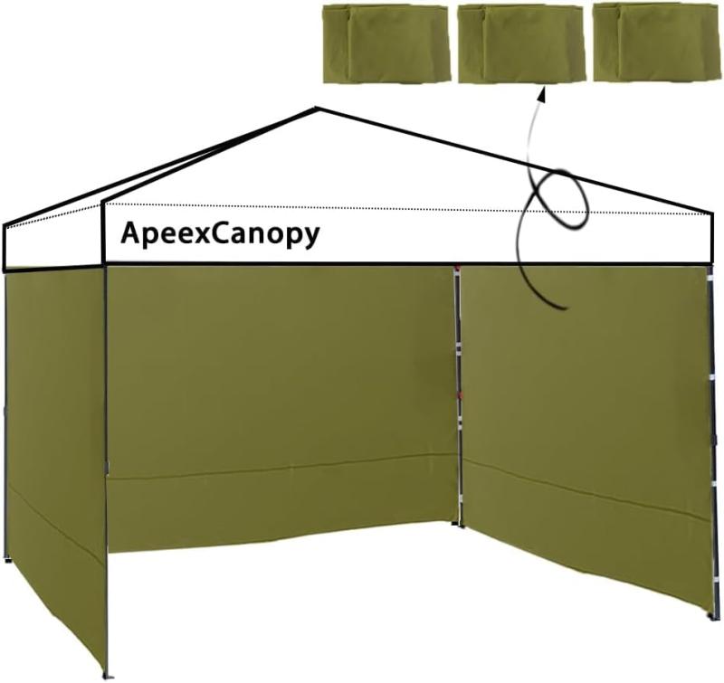 ApeexCanopy【3枚仕掛ける】 片方腰かけ(横幕) 高耐水産業 ワンタッチタープテント 3m/2.5m/2m専用 神通力磁気テープ付き添い人 雨合羽 防風 UVとり捨てる遮熱 取りはらい飾り気の無い 商行為用 アウトドア用 飾り気の無い取り付