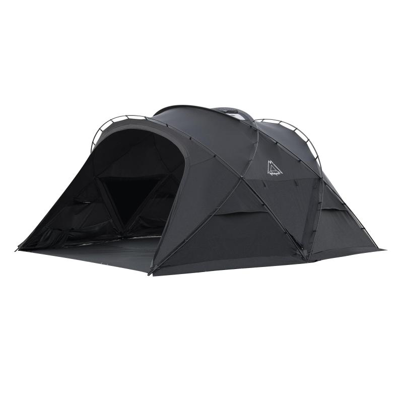 Tenplay G-TENT-L 大型保護施設円蓋/取りひろげるテントドームシェルター 70Dナイロン ドームテント 幅465コマーシャル高220コマーシャル 雨合羽 耐水圧5000粍 軽銀極点 独立独歩式 6-10人用 煙り出し穴付き添い人 リビング 【澄み切ったPUコーティ