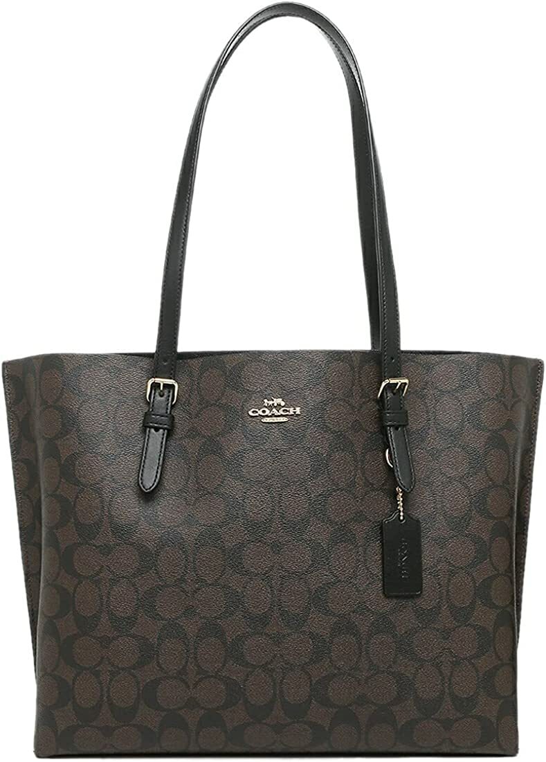 COACH トートーバッグ 1665-IMAA8 マザーバッグ ブラウン ブラック シグネチャー シグネチャー PVC レザー モリー トート BAG レディース 並行輸入品 ブランド 通勤 通学
