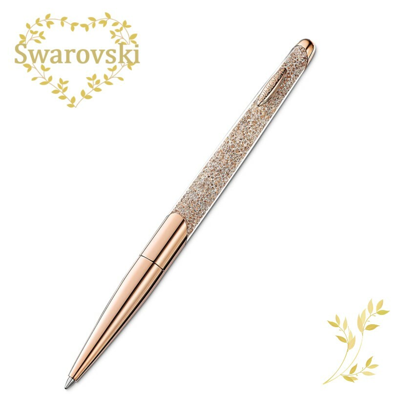 SWAROVSKI 書き込み 5534329 スワロフスキーCrystalline Nova ボールペン サクラ色ゴールド色つや, ローズゴールドトーン・プレーティング 差し上げ物 祝する日 生まれ落ちる日 記念日 ラグジュアリー 並行輸入品