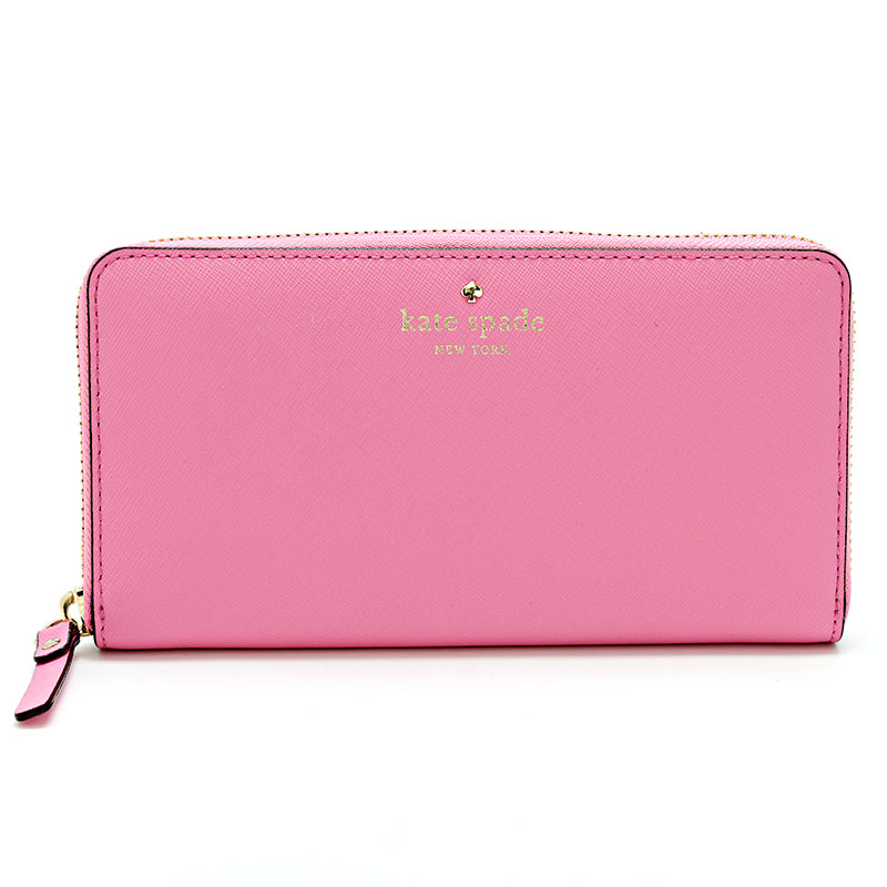 ケイトスペード 長紙入れ PWRU3898-679 サクラ色 なめし革 レディース Kate Spade