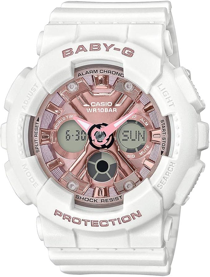 カシオ 腕時計 レディース Baby-G ピンク ホワイト BA-130-7A1 CASIO 並行輸入品