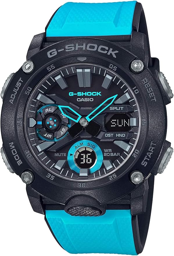 カシオ 腕時計 メンズ G-SHOCK ブラック ブルー GA-2000-1A2 CASIO 並行輸入品｜ラプラージュ　店
