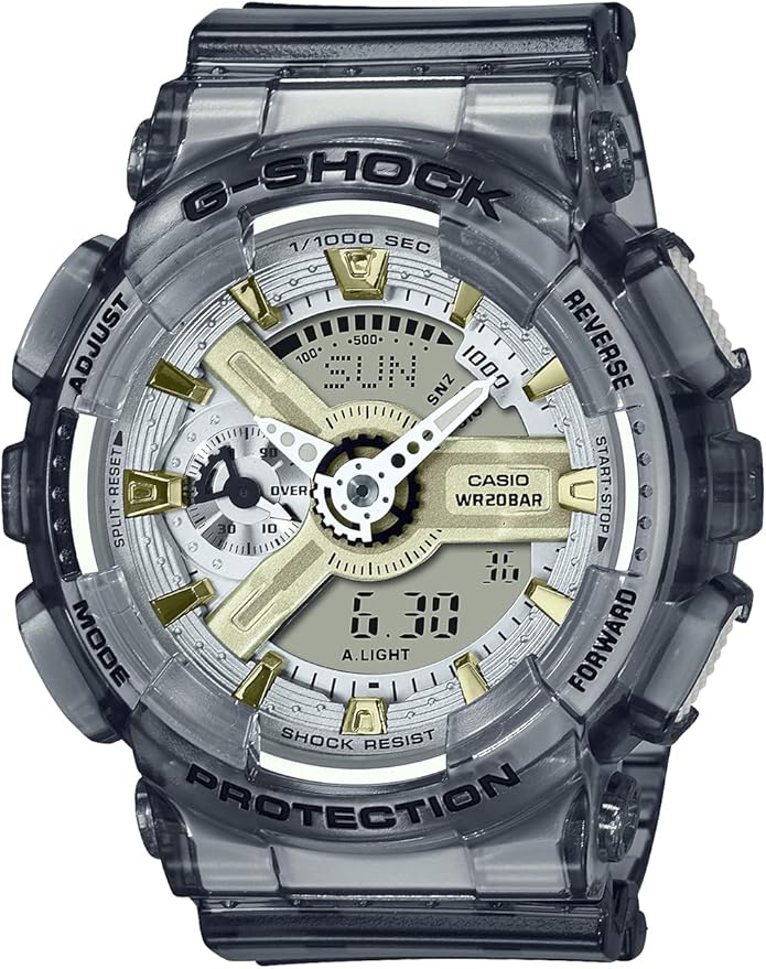 カシオ 腕時計 レディース G-SHOCK ゴールド シルバー グレー GMA-S110GS-8A CASIO 並行輸入品