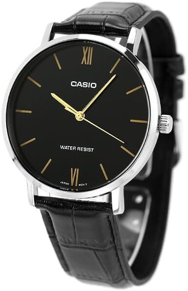 カシオ 腕時計 メンズ チープカシオ ブラック チープカシオ MTP-VT01L-1B CASIO 並行輸入品|ラプラージュ 店