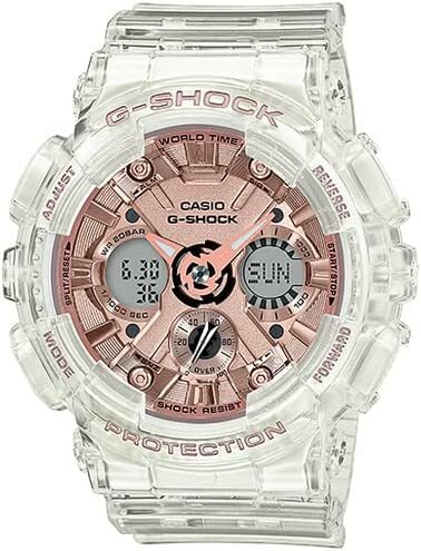 CASIO 腕時計　GMA-S120SR-7A　G-SHOCK 　並行輸入品　Sシリーズ スケルトン　海外モデル アナデジ メンズ レディース　ピンク　クオーツ 　カジュアル クリア　スポーティ　　防水　記念日　プレゼント