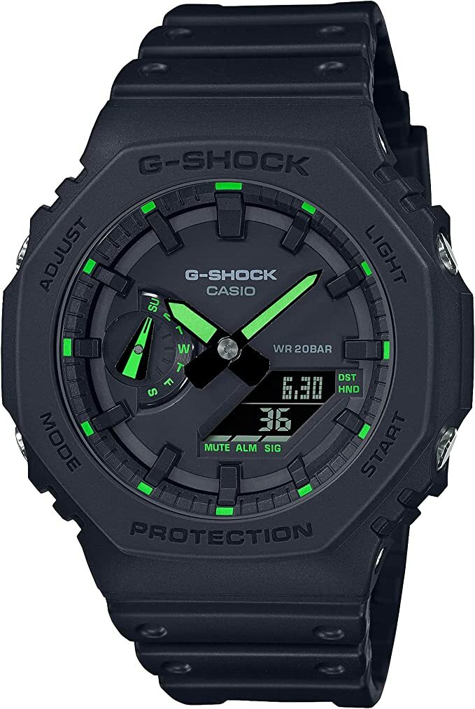 G-SHOCK GA-2100 ブラック デジタル腕時計カーボンコアガード G-SHOCK 腕時計 カーボンコアガード / GA-2100-1AJF メンズ