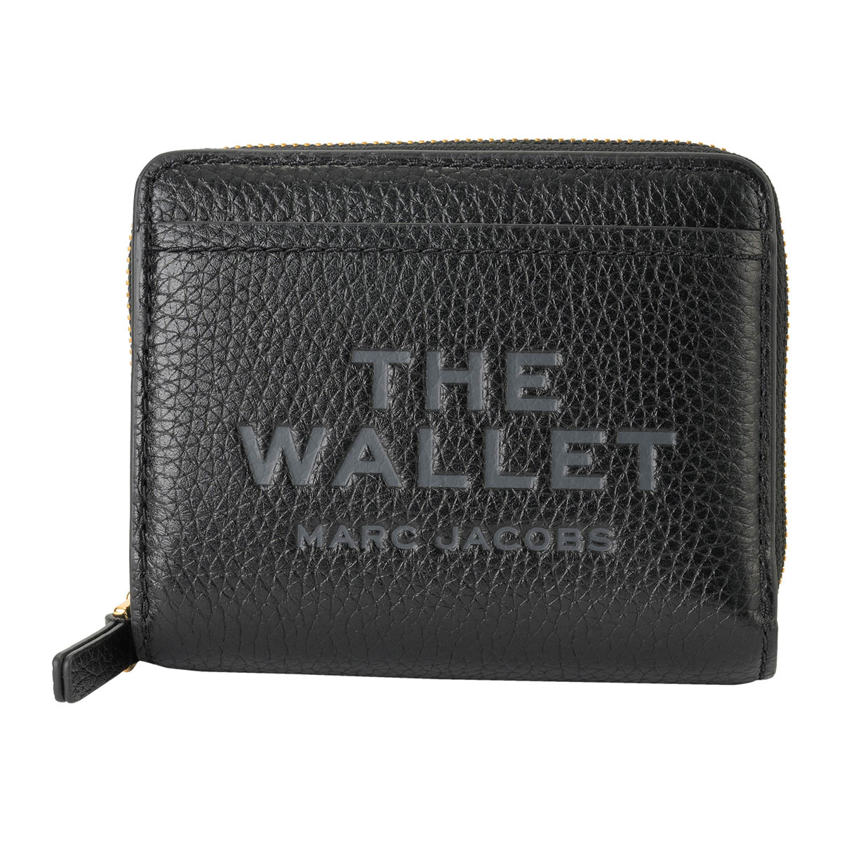 マークジェイコブス　ブラックレザー二つ折り財布 マーク ジェイコブス MARC JACOBS マークジェイコブス 二つ折り財布