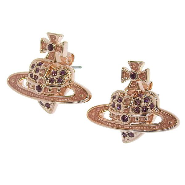 ヴィヴィアンウエストウッド ピアス レディース REVERSE HEART STUD EARRINGS ピンクゴールド 62010326-02G232 Vivienne Westwood|ラプラージュ 店