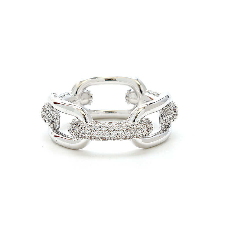 ダニエルウェリントン 指輪 Crystal Link Ring DW00400615 シルバー 52号 ( 日本サイズ 11.5号 ) 並行輸入品 メンズ レディース Daniel Wellington｜ラプラージュ　店 9,398円