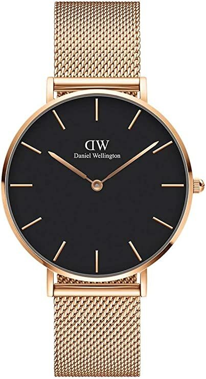 売れ筋新商品 Daniel Wellington 腕時計 DW00100303 ダニエルウェリントン Petite Melrose Black メンズ  レディース 並行輸入品 北欧 36mm ブラックフェイス ローズゴールドメッシュベルト アナログ スポーティ ビジネス ユニセックス 記念日  プレゼント fucoa.cl