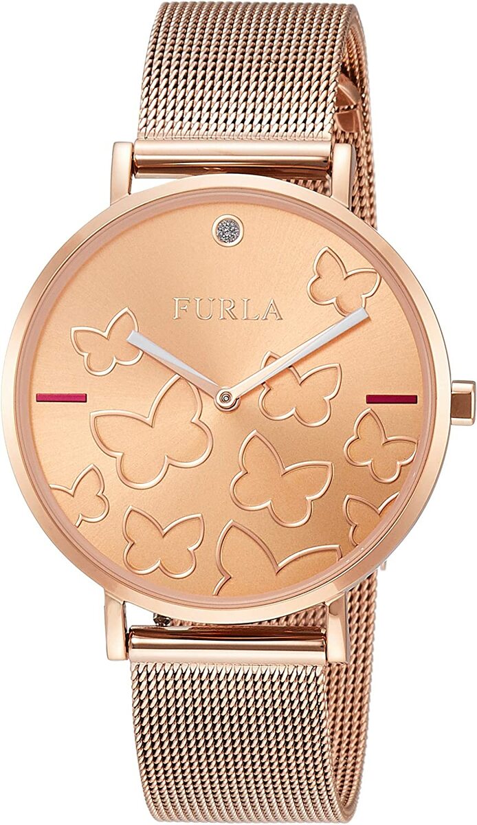 FURLA 　腕時計　R4253113501　 フルラ　GIADA BUTTERFLYジャーダ　バタフライ　36ｍｍ クォーツ ゴールドケース　ゴールドベルト レディース 並行輸入品　プレゼント　記念日　クォーツ