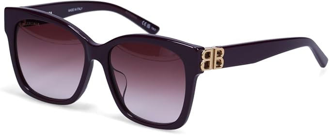 バレンシアガ 黒眼鏡 メンズ レディース 赤いことグラデーション 相撲取り草 BB0102SA-006 BALENCIAGA