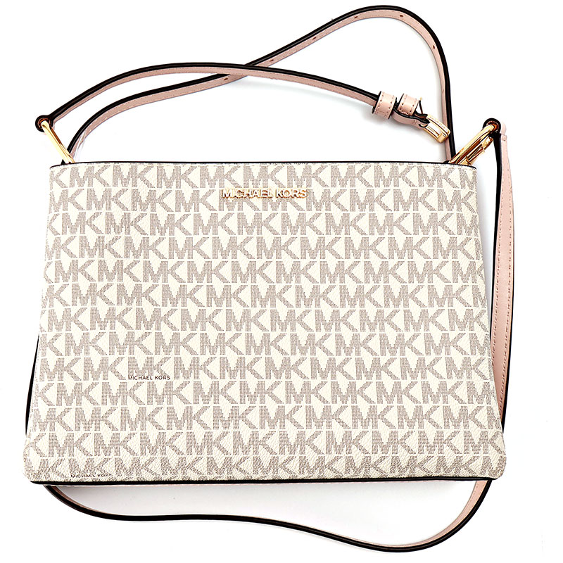 マイケルコース ショルダーバッグ 35H1G9TC8B-PWDBL アイボリー ピンク シグネチャー柄 レディース MICHAEL KORS｜ラプラージュ　店