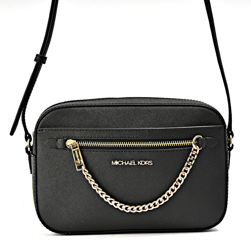 マイケル教科課程 ショルダーバッグ レディース JET SET ITEM LG EW ZP CHAIN XBODY 黒いこと 35S1GTTC7L-BLACK MICHAEL KORS