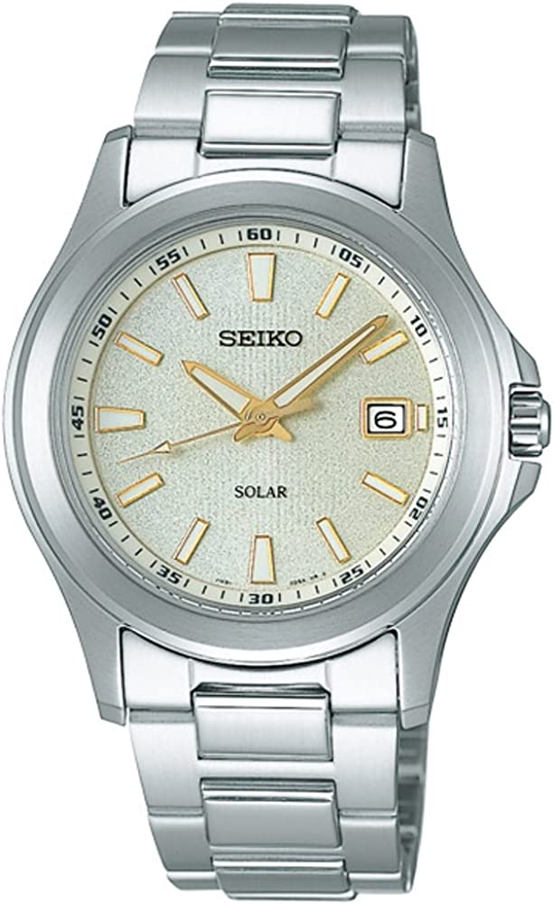 セイコー 腕時計 メンズ ホワイト シルバー スピリット カレンダー ソーラー 10気圧防水 SEIKO SBPN069 並行輸入品