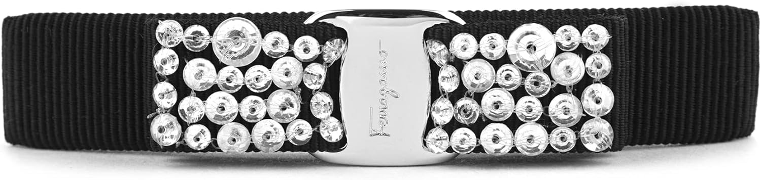 サルヴァトーレフェラガモ バレッタ レディース VARA ブラック シルバー 347582-713035 Salvatore Ferragamo 並行輸入品|ラプラージュ 店