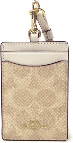 コーチ職 歌留多容れもの CZ285-IMXDM 白いこと ベージュ 書き判柄 レディース COACH バッグ・小物・ブランド雑貨-定期入れ・パスケース