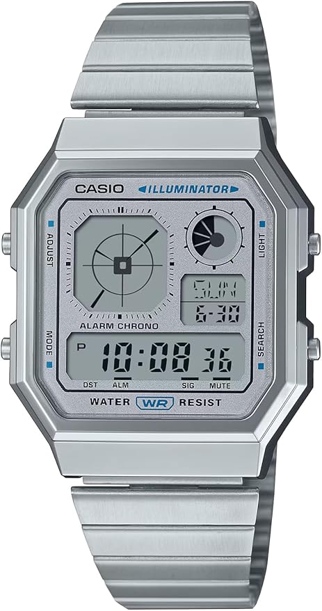 カシオ 腕時計 メンズ レディース メタリックグレー シルバー A130WE-7A CASIO｜ラプラージュ　店