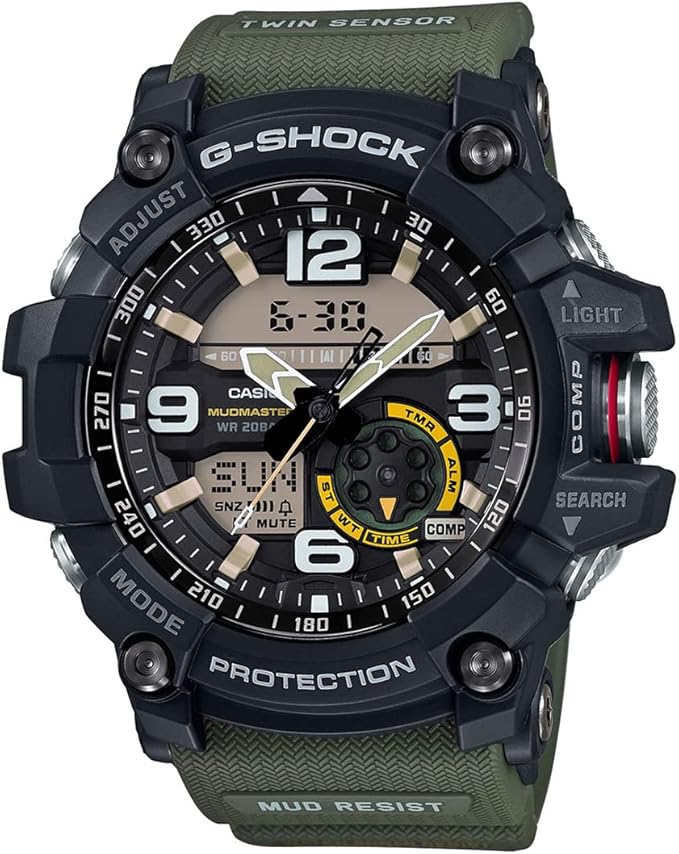 カシオ ウオッチ メンズ G-SHOCK MUDMASTER 黒いこと カーキ緑であること GG-1000-1A3 CASIO