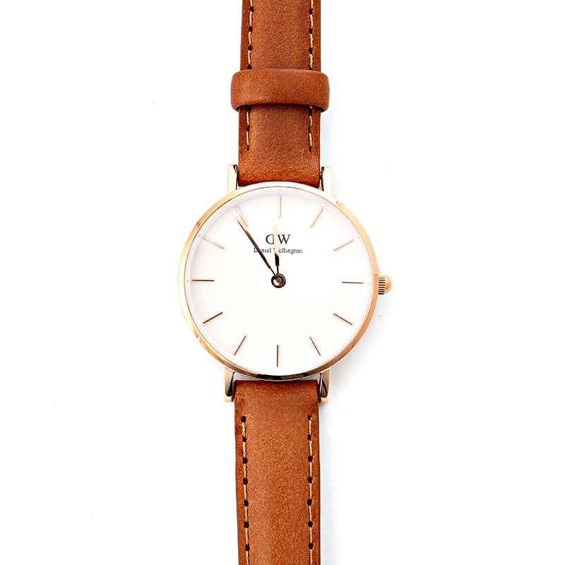 Daniel Wellington 腕時計　DW00100228　ダニエルウェリントン PETITE DURHAM　28ｍｍ　レディース ウォッチ ローズゴールド　ペティット ダラム　北欧　ブラウンベルトアナログ　ビジネス　ユニセックス　記念日　プレゼント　並行輸入品