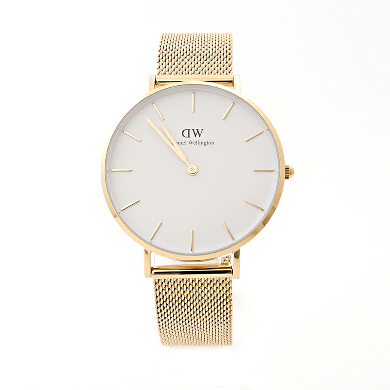 Daniel Wellington ウォッチ DW00100346 ダニエルウェリントン メンズ レディースウォッチ   北欧 Petite Evergold エバーゴールドホワイト 36粍   ゴールドメッシュベルト アナログ スポーティ 商行為 ユニ一発やる 祝する日 差し上げ物 並行輸入品 腕時計-男女兼用腕時計