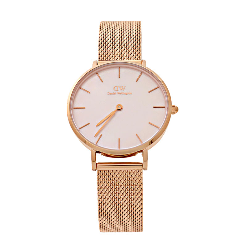 Daniel Wellington 腕時計 DW00100516　ダニエルウェリントン　PETITE MELROSE PEARL　 レディース　 北欧　32ｍｍ　ピンク マザーオブパールフェイス　ローズゴールドケース　メッシュベルト　アナログ　スポーティ　ユニセックス　記念日　プレゼント 並行輸入品