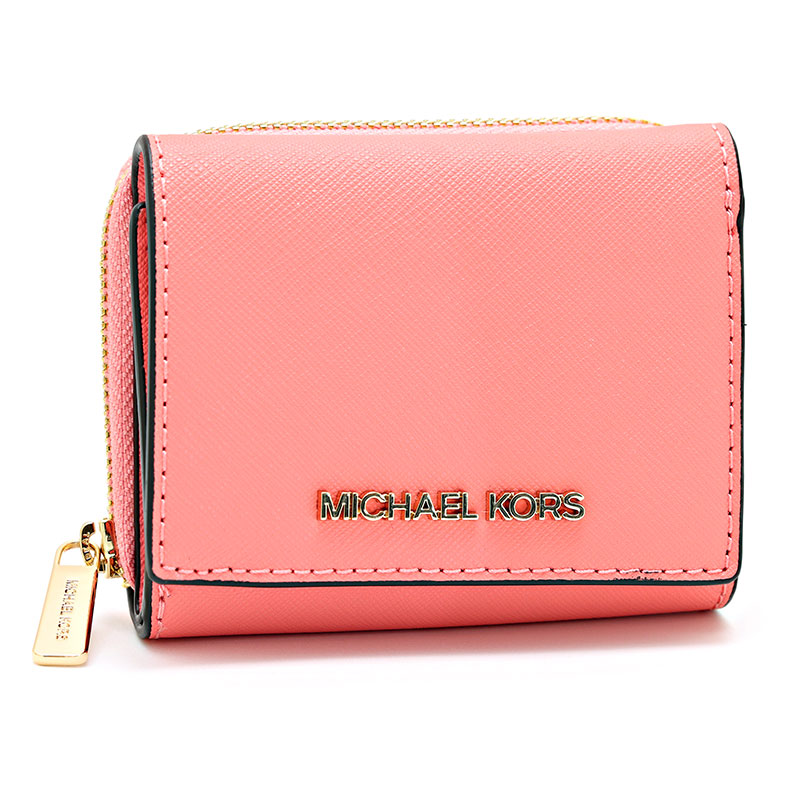 マイケルコース 三つ折り財布 35H9GTVZ5L-GRAPEF ピンク レディース MICHAEL KORS 並行輸入品｜ラプラージュ　店