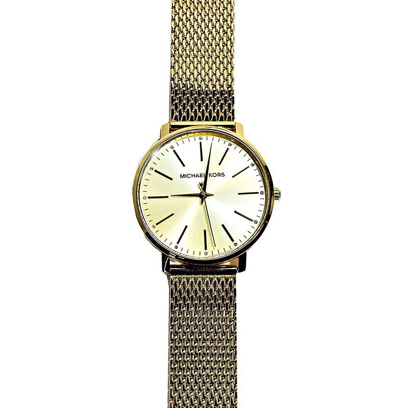 Michael Kors 腕時計 MK4339　マイケルコース　PYPER パイパー 38ｍｍ　リストウォッチ レディース 　クオーツ 防水　オールゴールド　ステンレスベルト　フェミニン ファッションウォッチ ビジネスシーン デイリー プレゼント 並行輸入品