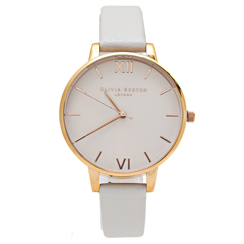 OLIVIA BURTON オリビアバートン　OB16BD95　 腕時計　BIG DIAL　38ｍｍ　シンプル　Begin to Blush ローズゴールド ＆ ブラッシュレザーベルト　レディース　平行輸入品　プレゼント　記念日　クォーツ 並行輸入品