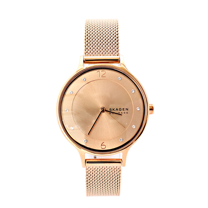 スカーゲン ウォッチ レディース ANITA LILLE サクラ色ゴールド SKW1150SET SKAGEN 並行輸入品 腕時計-レディース腕時計
