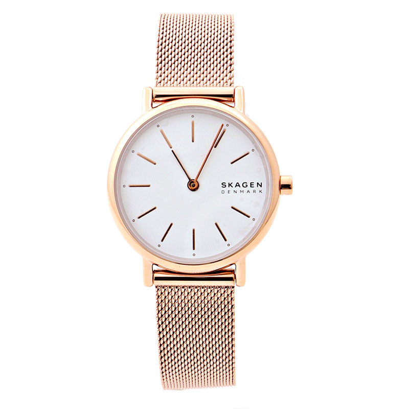 スカーゲン 腕時計 レディース ローズゴールド ホワイト シグネチャー SKAGEN SKW2694 ブランド 並行輸入品｜ラプラージュ　店 10,857円
