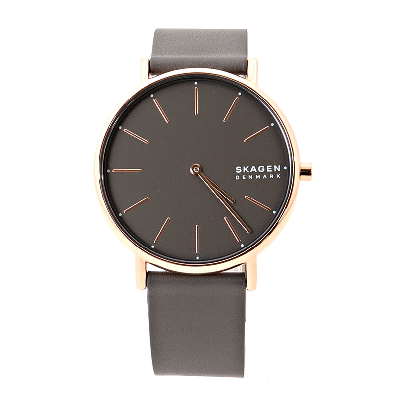 腕時計 レディース チャコール シンプル スカーゲン シグネチャー クオーツ レザー SKAGEN SKW2794 並行輸入品